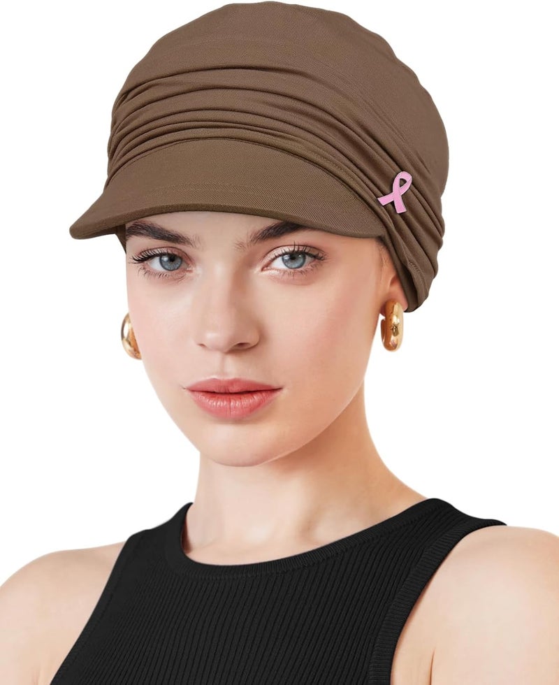 Awefeel Chemo Headwear Viscose Newsboy Cap for Women Fall and Winter Hats - Image 1